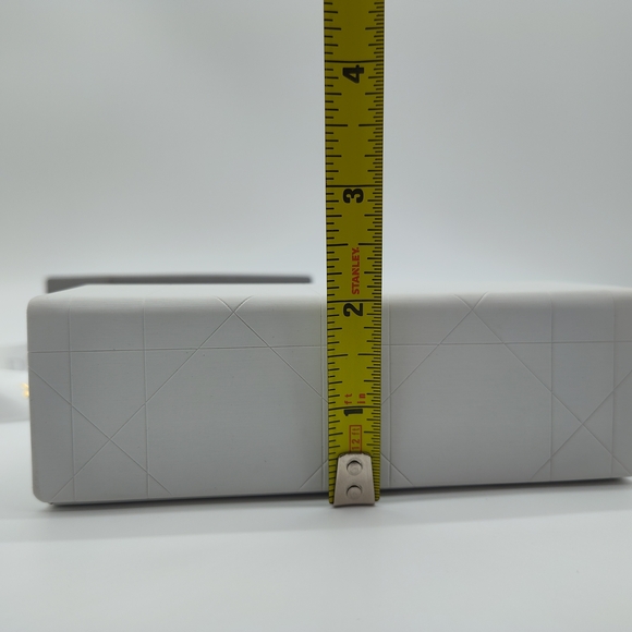 DIOR Sunglasses Case White Cannage Box Gray Fabric Storage Box Ribbon Set EUC - Picture 13 of 13